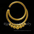 Gold Plated Nase Piercing indische Nasenringe